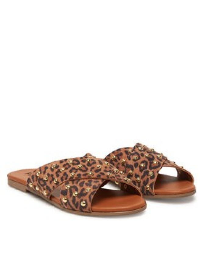 Pieces Klapki 17156837 Brązowy