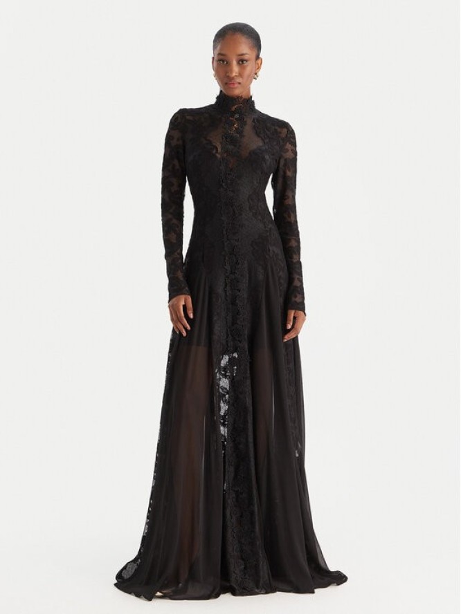 Babylon Sukienka wieczorowa S00829 Czarny Regular Fit