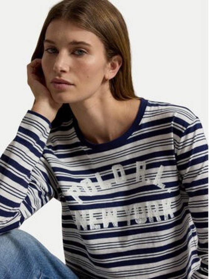 Polo Ralph Lauren Bluzka 211B17804001 Granatowy Regular Fit