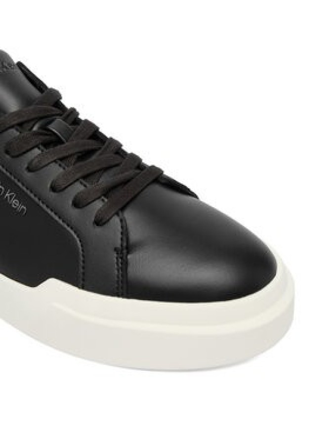 Calvin Klein Sneakersy Chunky Cupsole Laceup Lth Bt Aop YW0YW02036 Czarny
