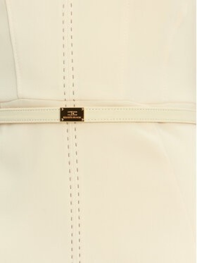 Elisabetta Franchi Sukienka koktajlowa AB-706-51E2-DC7 Żółty Slim Fit