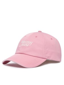 Tommy Jeans Czapka z daszkiem Script AW0AW18973 Różowy jasny