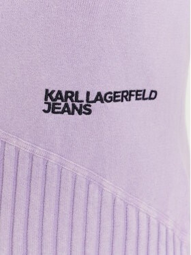 Karl Lagerfeld Jeans Kardigan A3W18010 Fioletowy Slim Fit