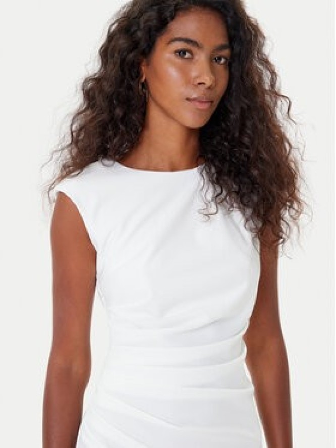 Rinascimento Sukienka koktajlowa CFC0125332003 Écru Slim Fit