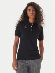 Kappa Polo Logo Sharas Wss 302B3C0 Czarny Regular Fit