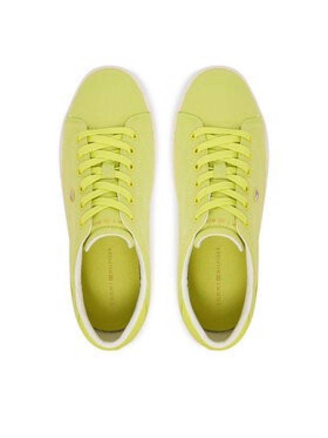Tommy Hilfiger Tenisówki Th Low Profile Vulc Canvas FW0FW09102 Żółty