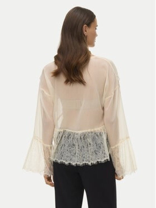 Vero Moda Bluzka Emilie 10347592 Écru Regular Fit
