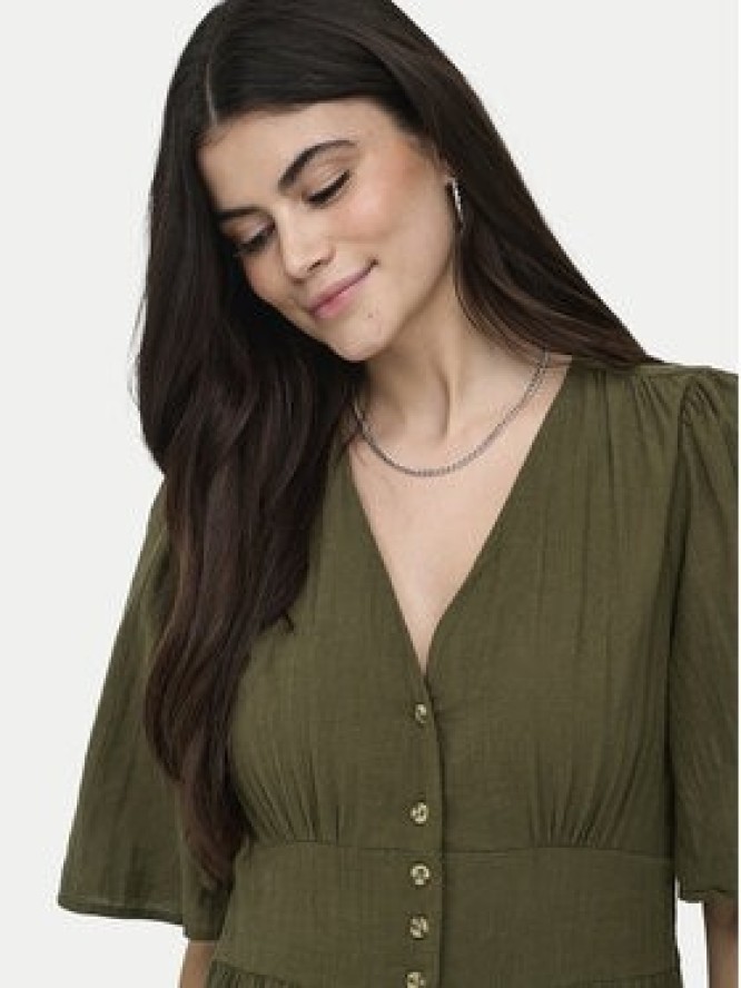 ONLY Sukienka codzienna Tizana 15373535 Zielony Regular Fit