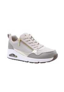 Buty SKECHERS UNO METALLIC SLIDERS Beżowy
