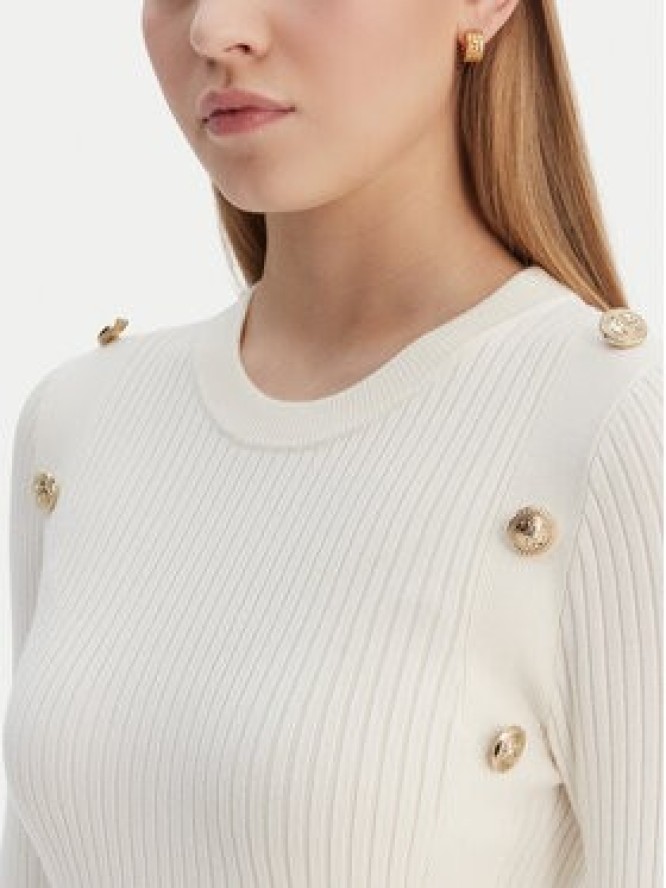 Guess Sukienka dzianinowa W6RK06 Z2YJ2 Écru Regular Fit