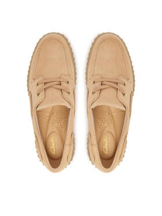 Clarks Półbuty Torhill Boat 26186301 Beżowy