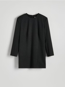 Sukienka w metaliczny prążek - wielobarwny