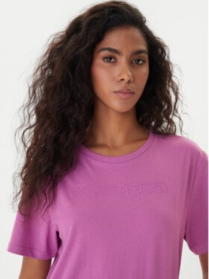 Kappa T-Shirt Frega 351M1KW Fioletowy Regular Fit
