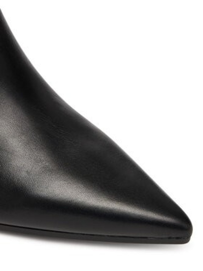 Guess Botki FLFHAL LEA10 Czarny