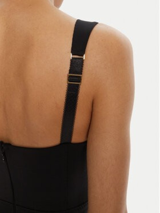 Elisabetta Franchi Sukienka koktajlowa AB-810-56E2-V520 Czarny Regular Fit