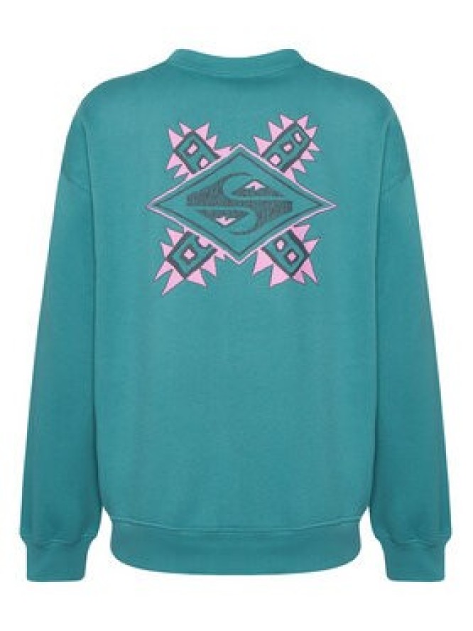 Quiksilver Bluza EQWFT03188 Zielony Oversize