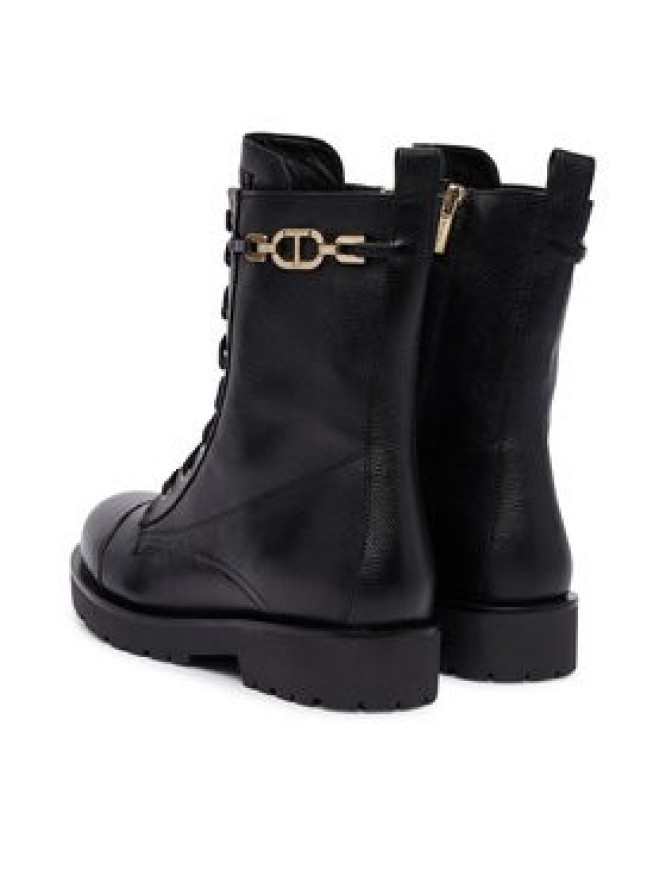 TWINSET Trzewiki 252TCP150 Czarny