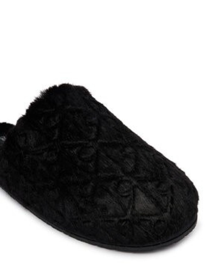 Calvin Klein Kapcie Home Slipper Fur Aop HW0HW03218 Czarny