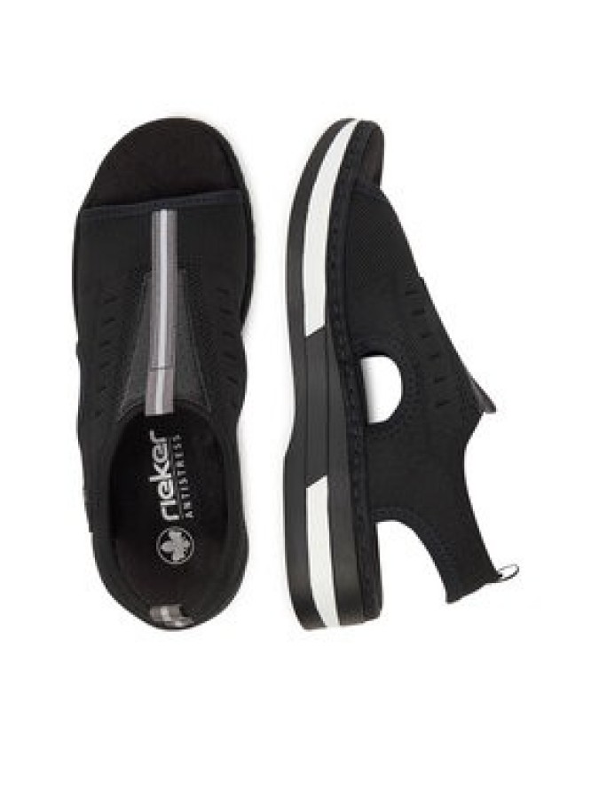 Rieker Sandały V59B5-00 Czarny