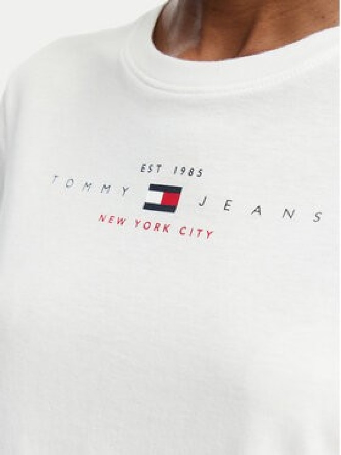 Tommy Jeans T-Shirt Linear Ss Tee DW0DW22789 Kremowy Regular Fit