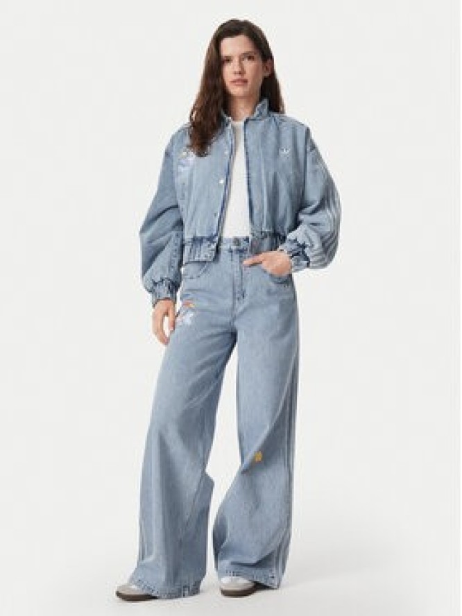 adidas Kurtka jeansowa Care Bear KQ6747 Niebieski Regular Fit
