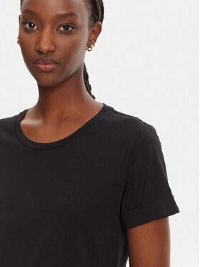 Liu Jo Sport T-Shirt TA5180 JS923 Czarny Regular Fit