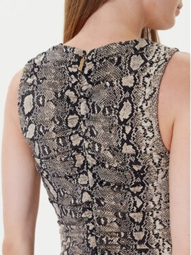 MICHAEL Michael Kors Sukienka koktajlowa MT58319HMC Beżowy Slim Fit