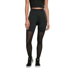 Legging wysoka talia kobiety duże rozmiary Urban Classics Tech Mesh