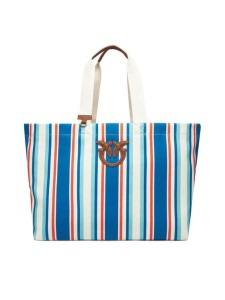 PINKO Torebka Shopping Bag Extra PE 25 PLTT 104754 A2G5 Niebieski