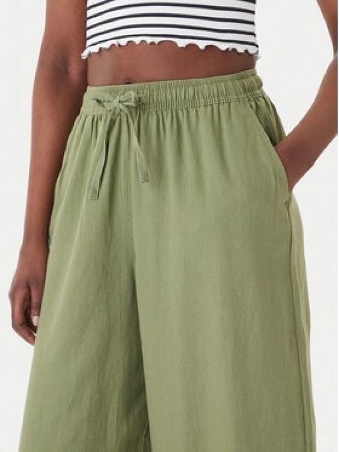 Roxy Spodnie materiałowe Lekeitio Break ERJNP03545 Zielony Wide Leg