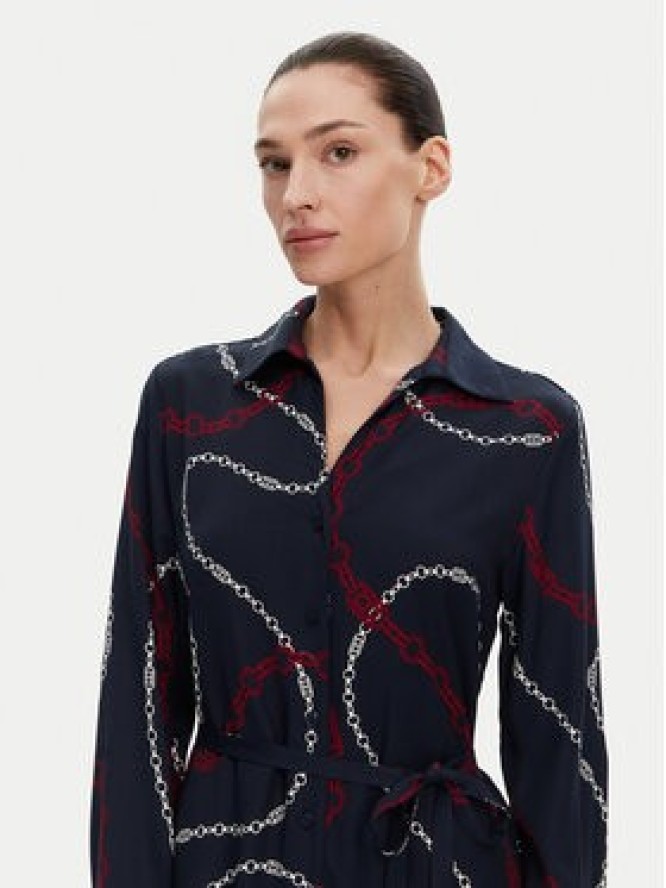 Tommy Hilfiger Sukienka koszulowa WW0WW44665 Granatowy Regular Fit