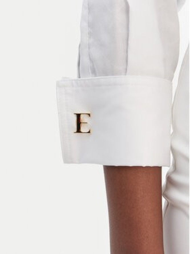 Elisabetta Franchi Koszula CA-141-61E2-V390 Biały Regular Fit