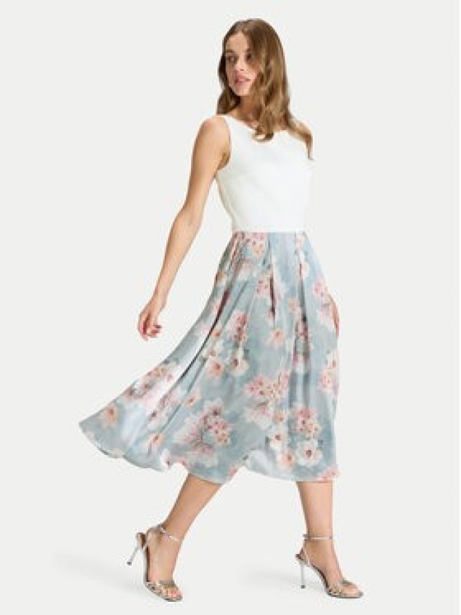 Swing Sukienka koktajlowa 5AK14200 Błękitny Regular Fit