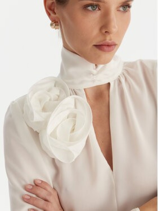 ACCESS FASHION Bluzka 54-2063-171 Biały Regular Fit