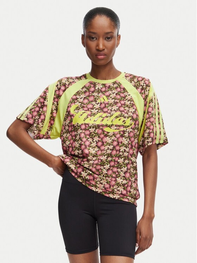 adidas T-Shirt Adidas X Farm Rio House Of Tiro KR0240 Różowy Regular Fit