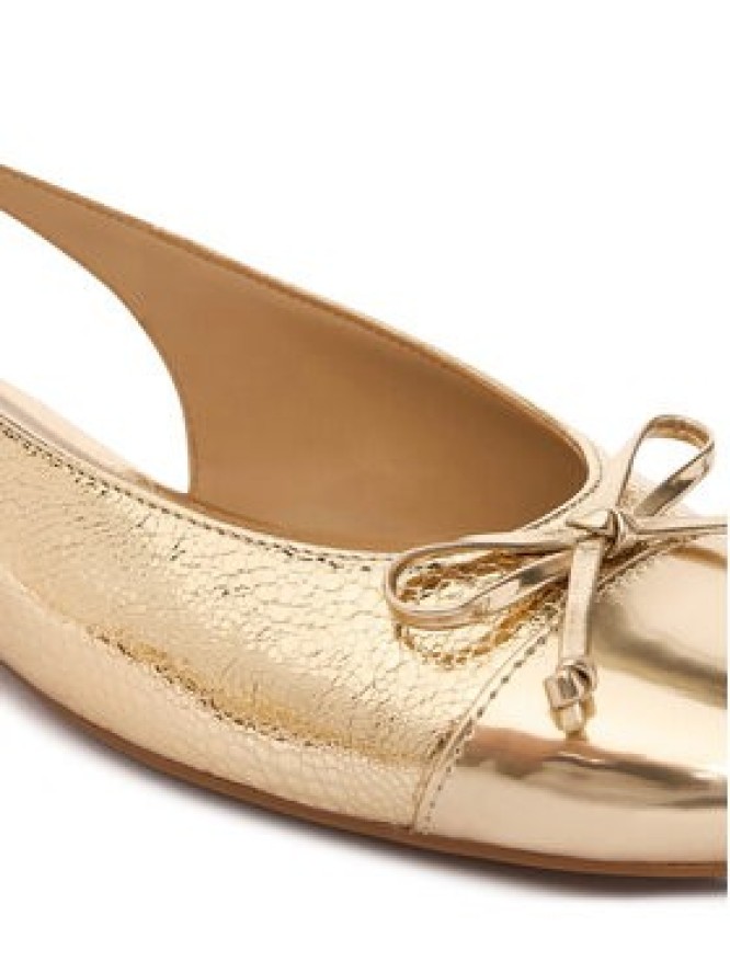 MICHAEL Michael Kors Baleriny Piper Sling 40S6PIFP1M Złoty