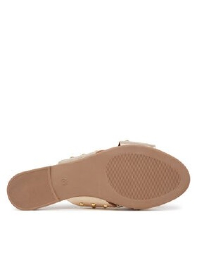 Pieces Klapki 17156837 Złoty