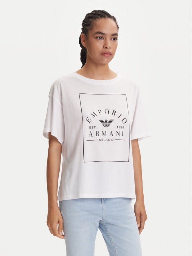 Emporio Armani Underwear T-Shirt EW000553 AF10887 U0002 Biały Loose Fit