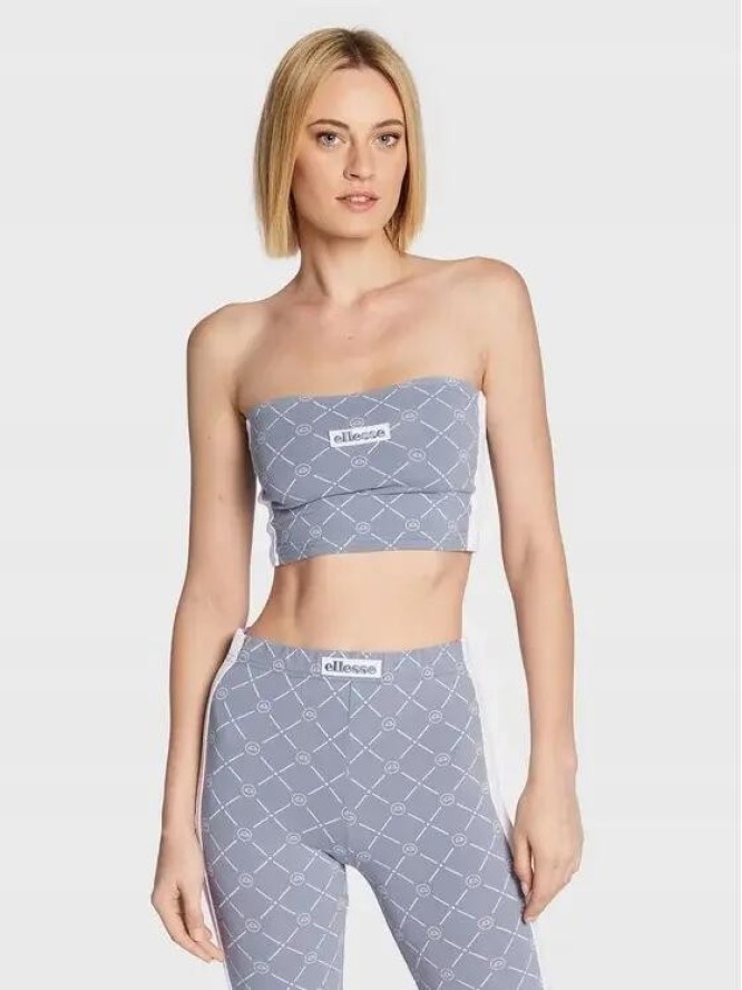 ELLESSE TOP DAMSKI S logo SZARY