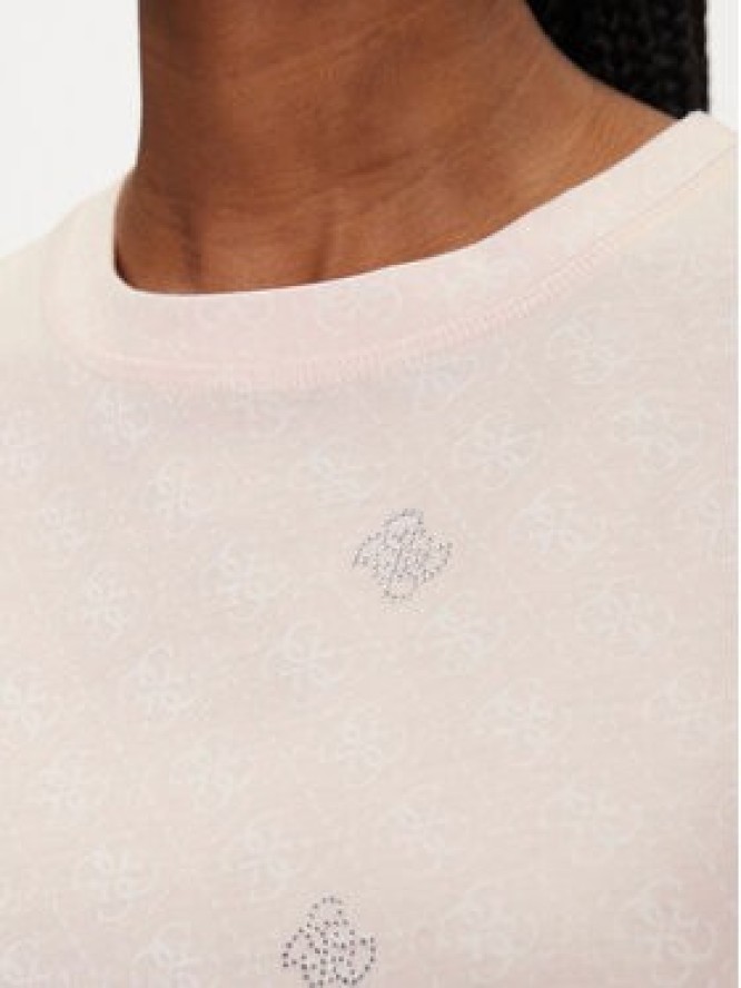 Guess T-Shirt V5GI16 I3Z14 Różowy Regular Fit