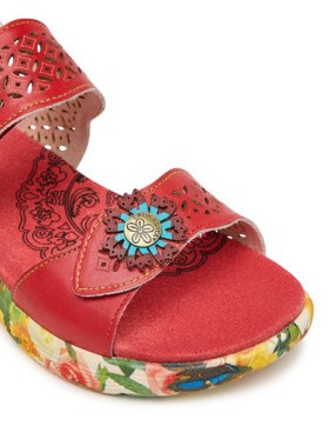 Laura Vita Sandały Sanao 53 Czerwony