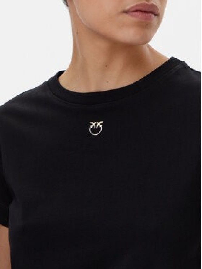 PINKO T-Shirt 100373 A2OG Czarny Regular Fit