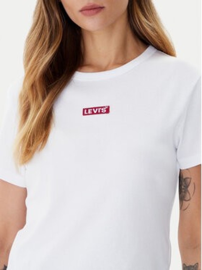 Levi's® T-Shirt Rickie 001Z9-0007 Biały Slim Fit