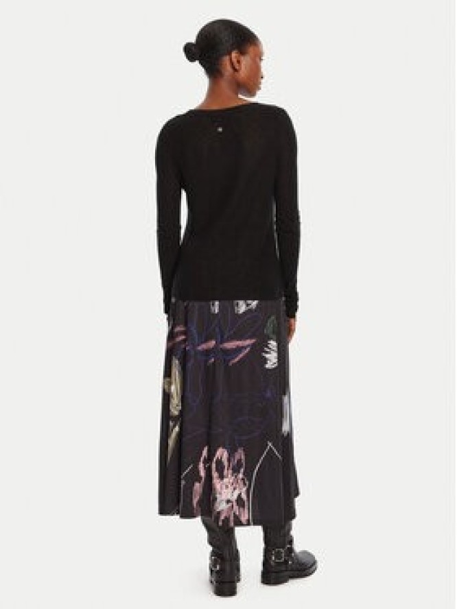 Desigual Sukienka codzienna Kala 25WWVK25 Czarny Slim Fit