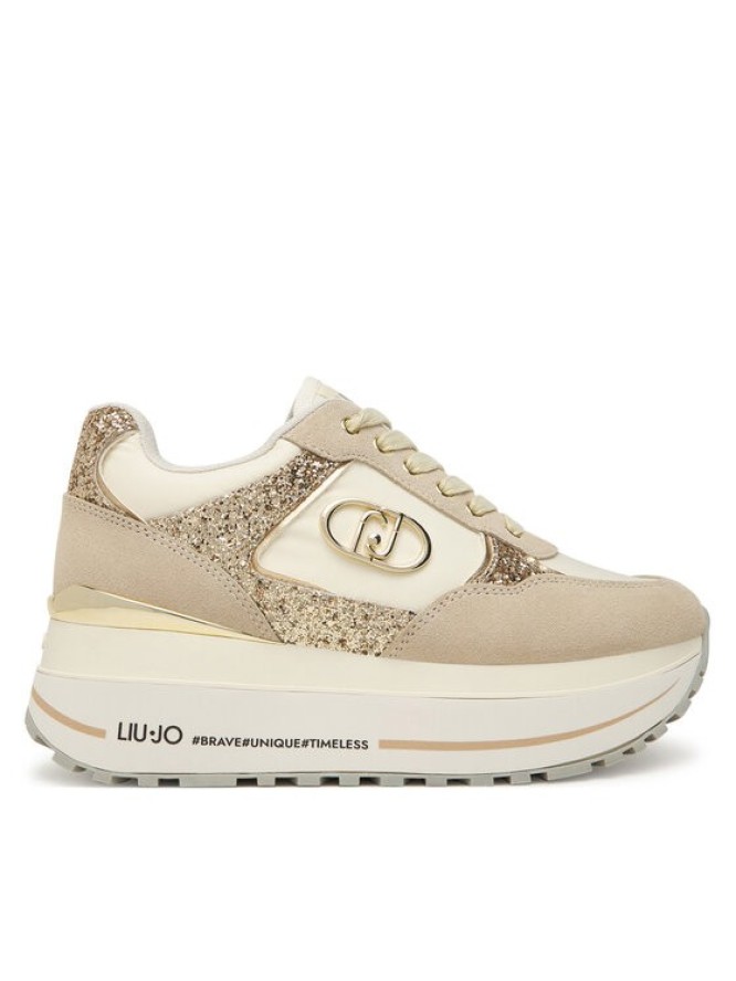 Liu Jo Sneakersy Plus 01 BF5011 PX078 Beżowy