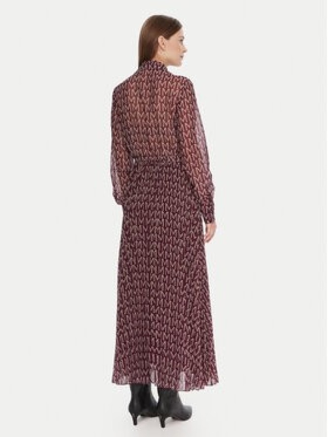 Lola Casademunt by Maite Sukienka codzienna MF2516005 Bordowy Regular Fit