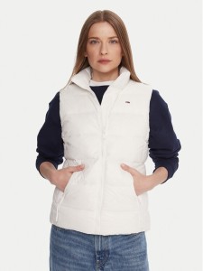 Tommy Jeans Bezrękawnik DW0DW21622 Biały Slim Fit
