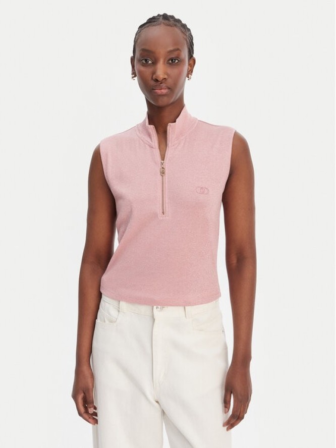 Liu Jo Sport Top TA6174 J3845 Różowy Regular Fit