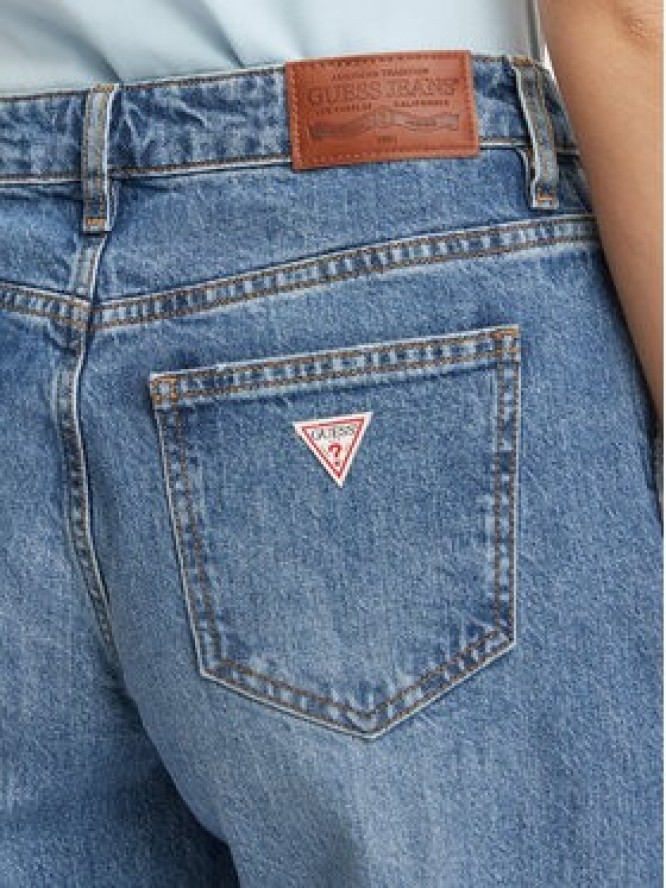 Guess Jeans Jeansy W6BA18 D1795 Niebieski Wide Leg
