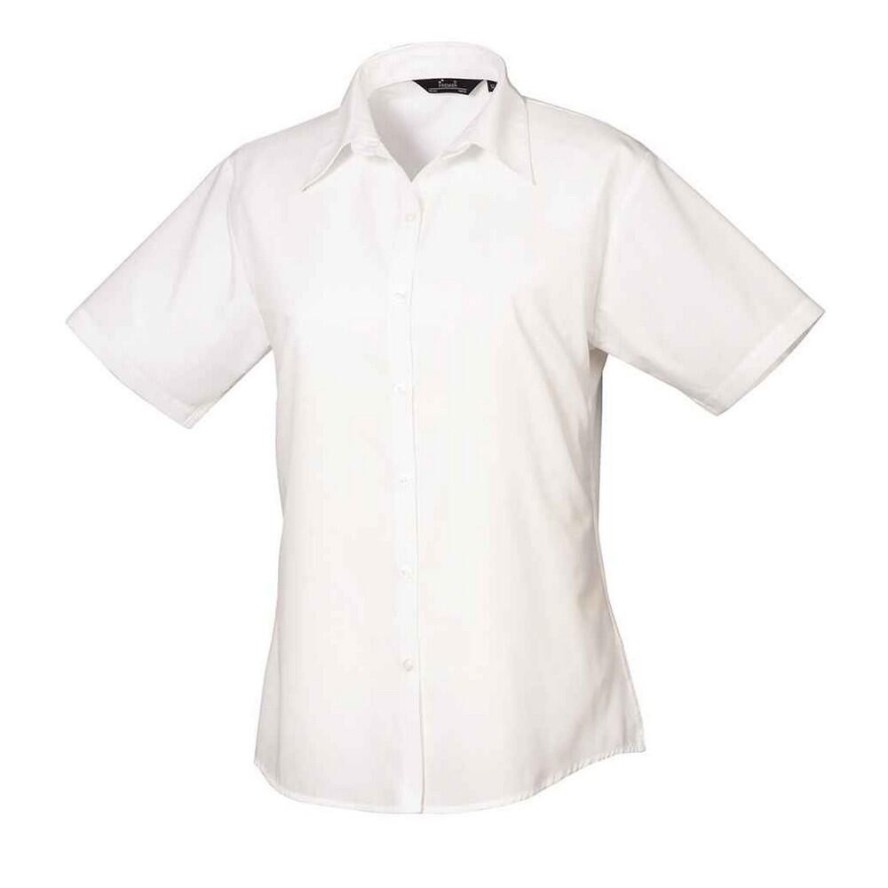 Bluzka Damska Z Krótkim Rękawem Z Popeliny